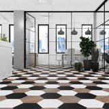Lucida USA Pure Black Solid 28-mil x 9-in W x 10-in L Waterproof Glue Down Luxury Vinyl Tile Flooring (12.25-sq ft/ Carton)