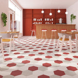 Lucida USA MosaiCore Berry 9-in x 9-in Waterproof Luxury Vinyl Tile Flooring, 28-mil Wear Layer (12.25-sq ft Carton)