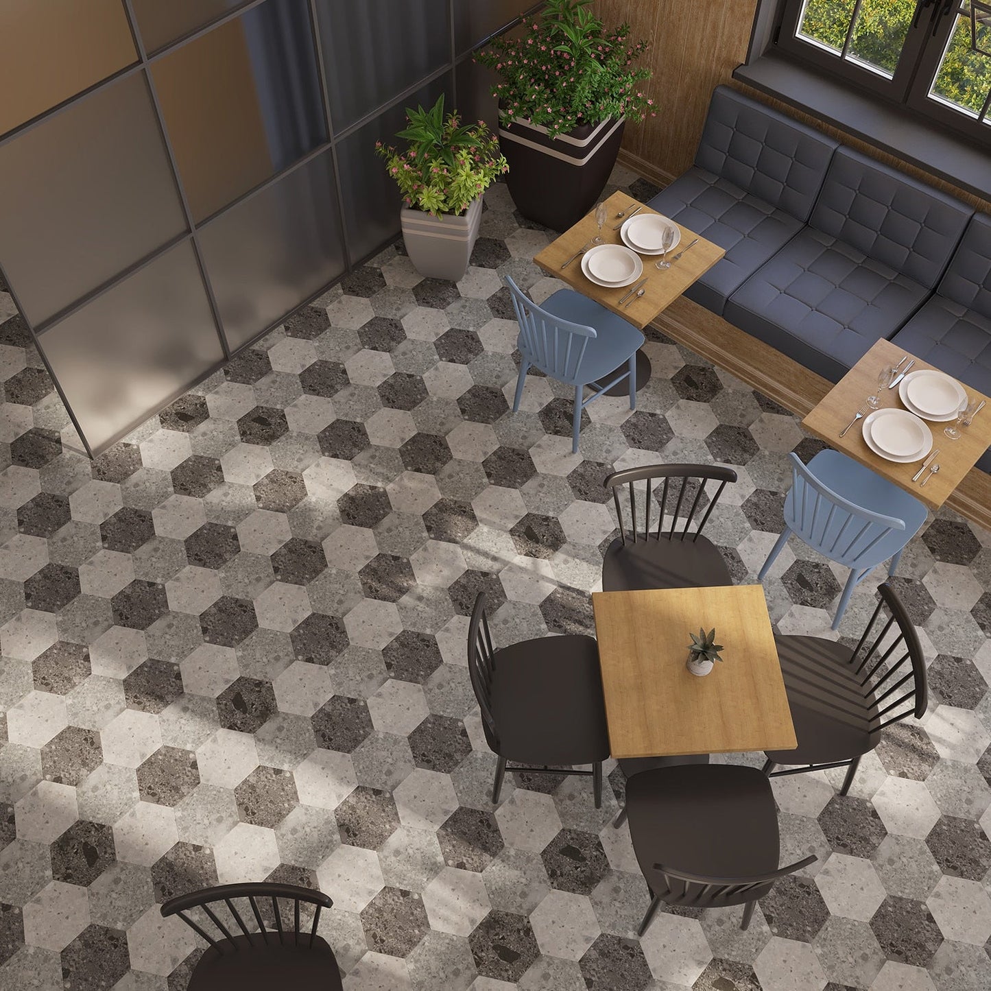 Lucida USA MosaiCore Gray Quartz 9-in x 9-in Waterproof Luxury Flooring (12.25-sq ft)