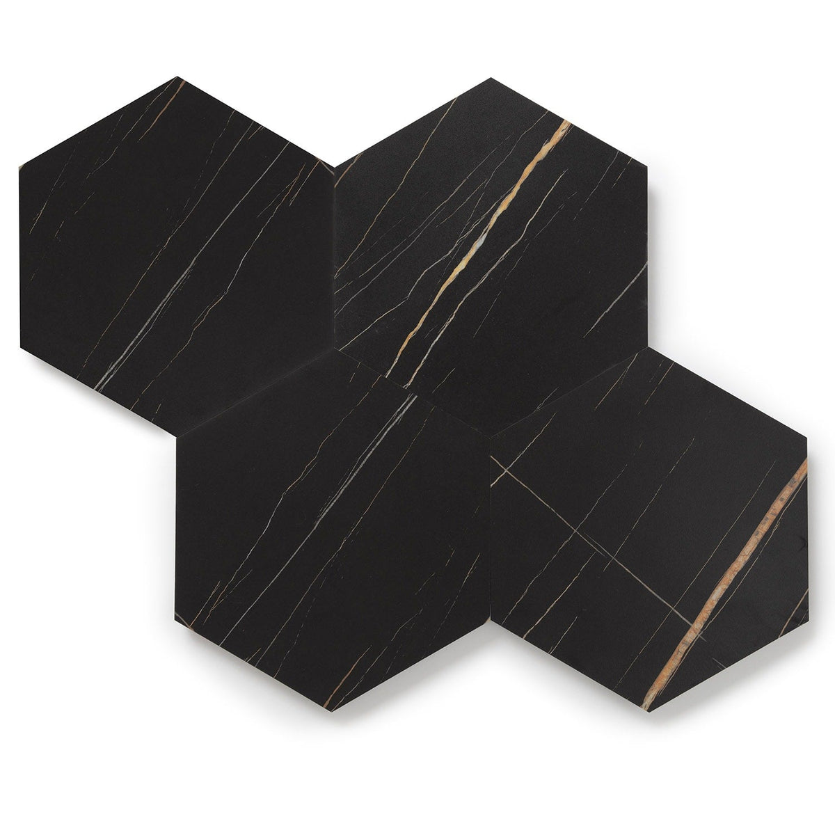 Lucida USA MosaiCore Noir 9-in x 9-in Waterproof Stone-Look Luxury Vinyl Tile Flooring, 28-mil Wear Layer (12.25-sq ft Carton)