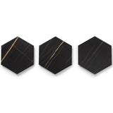 Lucida USA MosaiCore Noir 9-in x 9-in Waterproof Stone-Look Luxury Vinyl Tile Flooring, 28-mil Wear Layer (12.25-sq ft Carton)