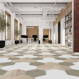 Lucida USA MosaiCore Snow 9-in x 9-in Waterproof Luxury Vinyl Tile Flooring, 28-mil Wear Layer (12.25-sq ft Carton)