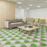 Lucida USA Sprout Green Solid 28-mil x 9-in W x 10-in L Waterproof Glue Down Luxury Vinyl Tile Flooring (12.25-sq ft/ Carton)
