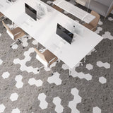 Lucida USA Charcoal Quartz Gray Stone Look 28-mil x 9-in W x 10-in L Waterproof Glue Down Luxury Vinyl Tile Flooring (12.25-sq ft/ Carton)