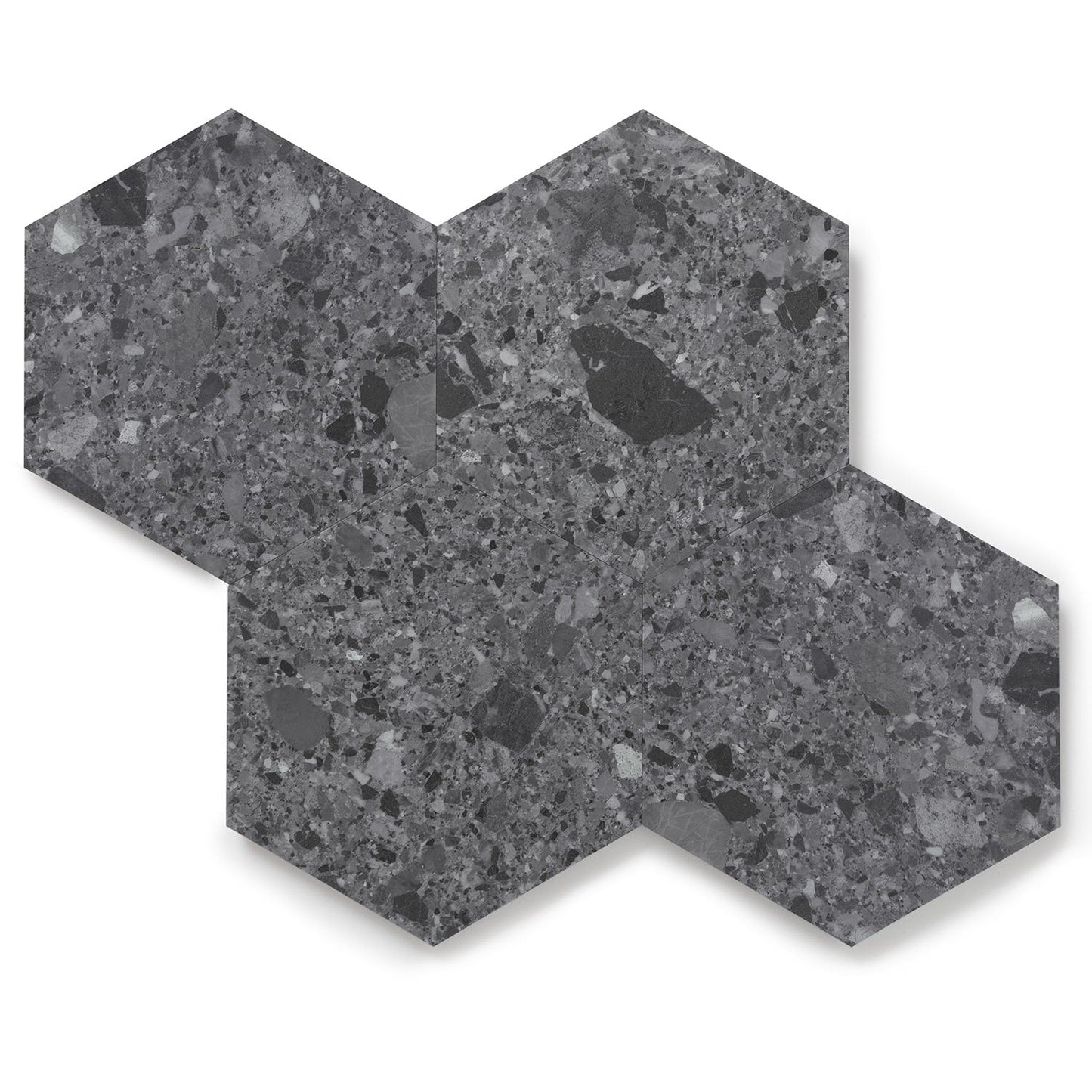 Lucida USA MosaiCore Charcoal Quartz 9-in x 9-in Waterproof Luxury Vinyl Tile Flooring, 28-mil Wear Layer (12.25-sq ft Carton)