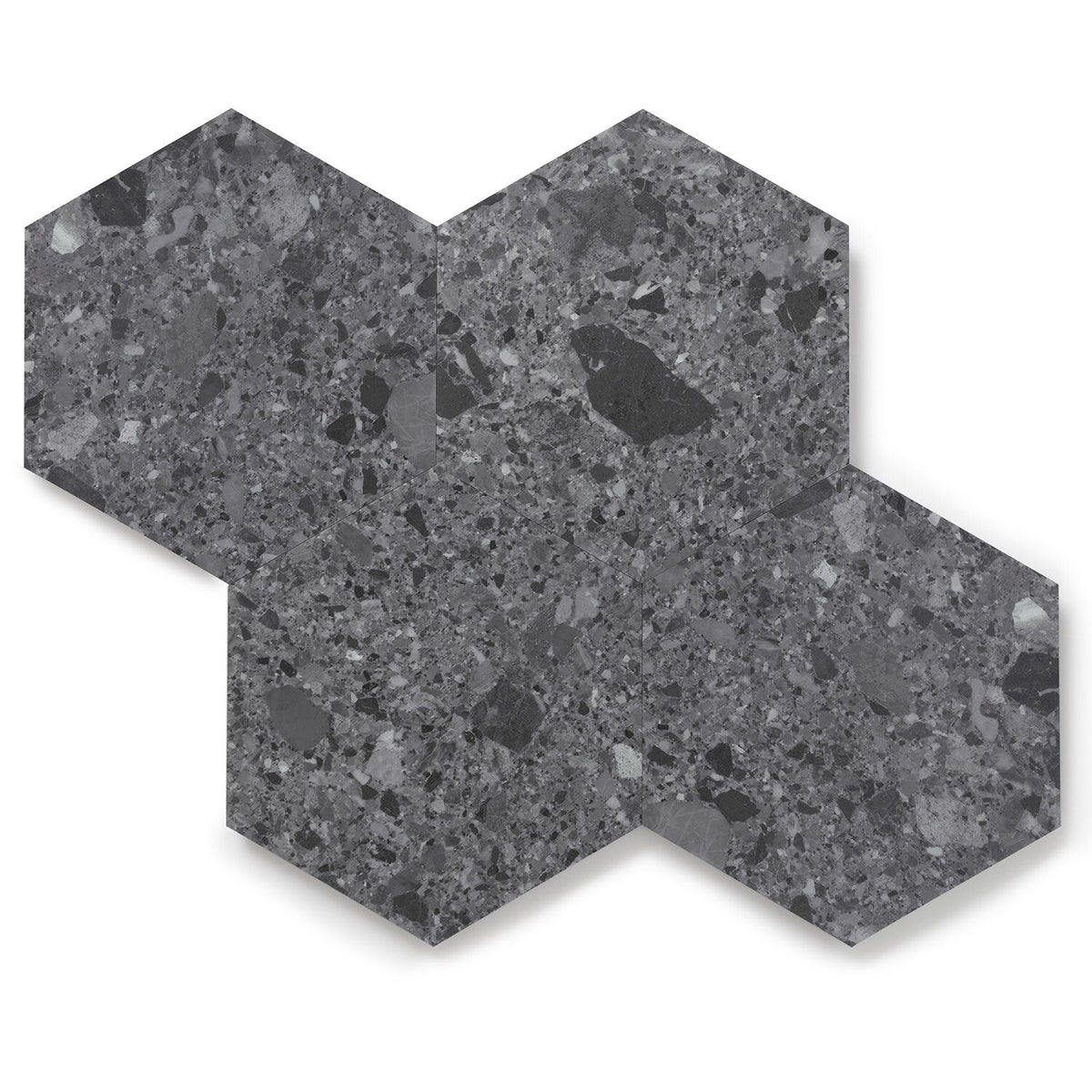 Lucida USA Charcoal Quartz Gray Stone Look 28-mil x 9-in W x 10-in L Waterproof Glue Down Luxury Vinyl Tile Flooring (12.25-sq ft/ Carton)