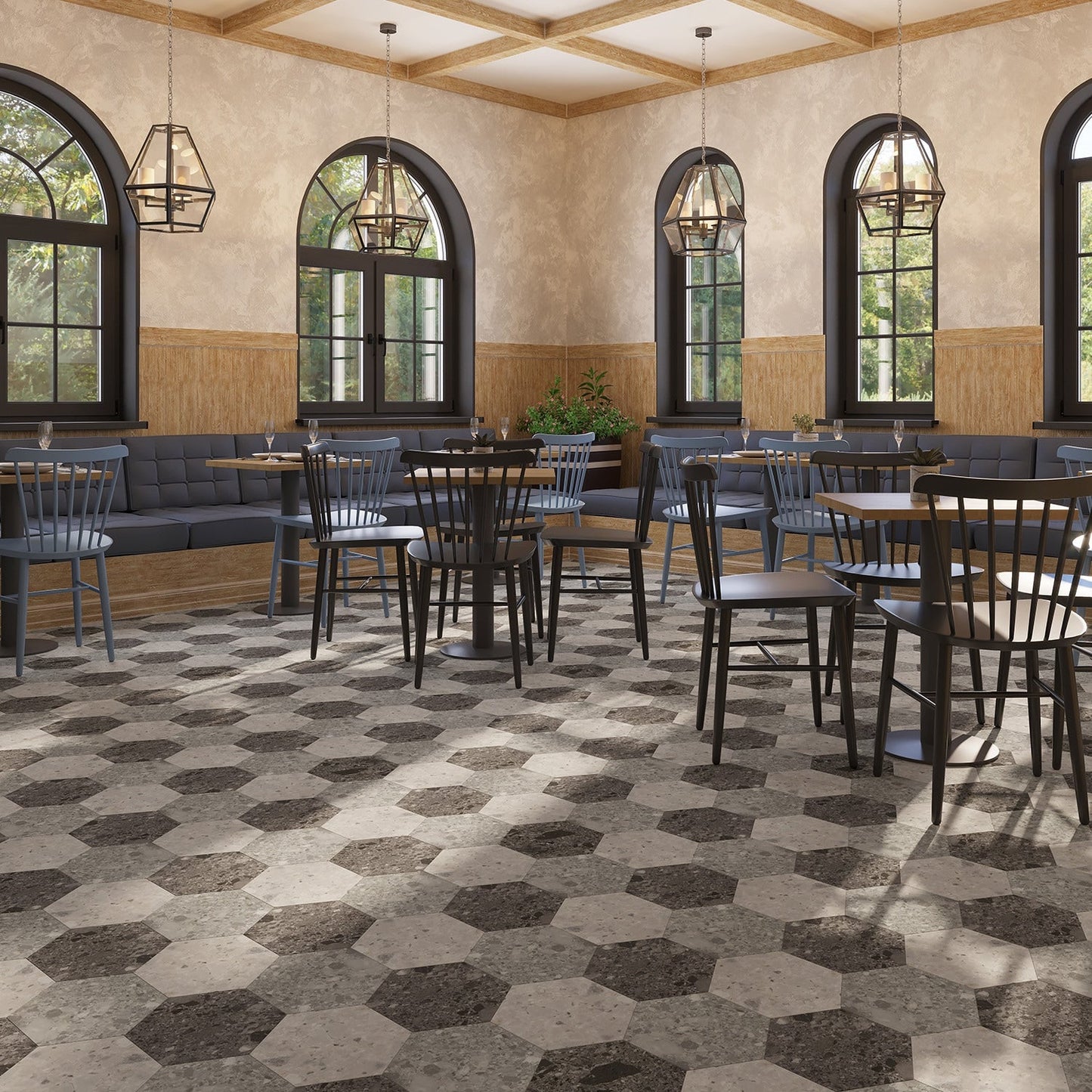 Lucida USA MosaiCore Gray Quartz 9-in x 9-in Waterproof Luxury Flooring (12.25-sq ft)