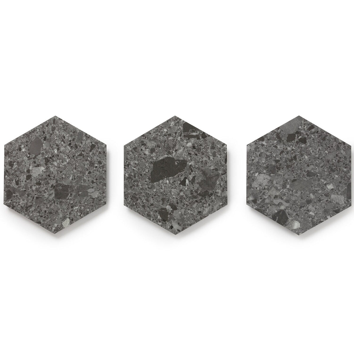 Lucida USA Charcoal Quartz Gray Stone Look 28-mil x 9-in W x 10-in L Waterproof Glue Down Luxury Vinyl Tile Flooring (12.25-sq ft/ Carton)