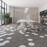Lucida USA MosaiCore Charcoal Quartz 9-in x 9-in Waterproof Luxury Vinyl Tile Flooring, 28-mil Wear Layer (12.25-sq ft Carton)