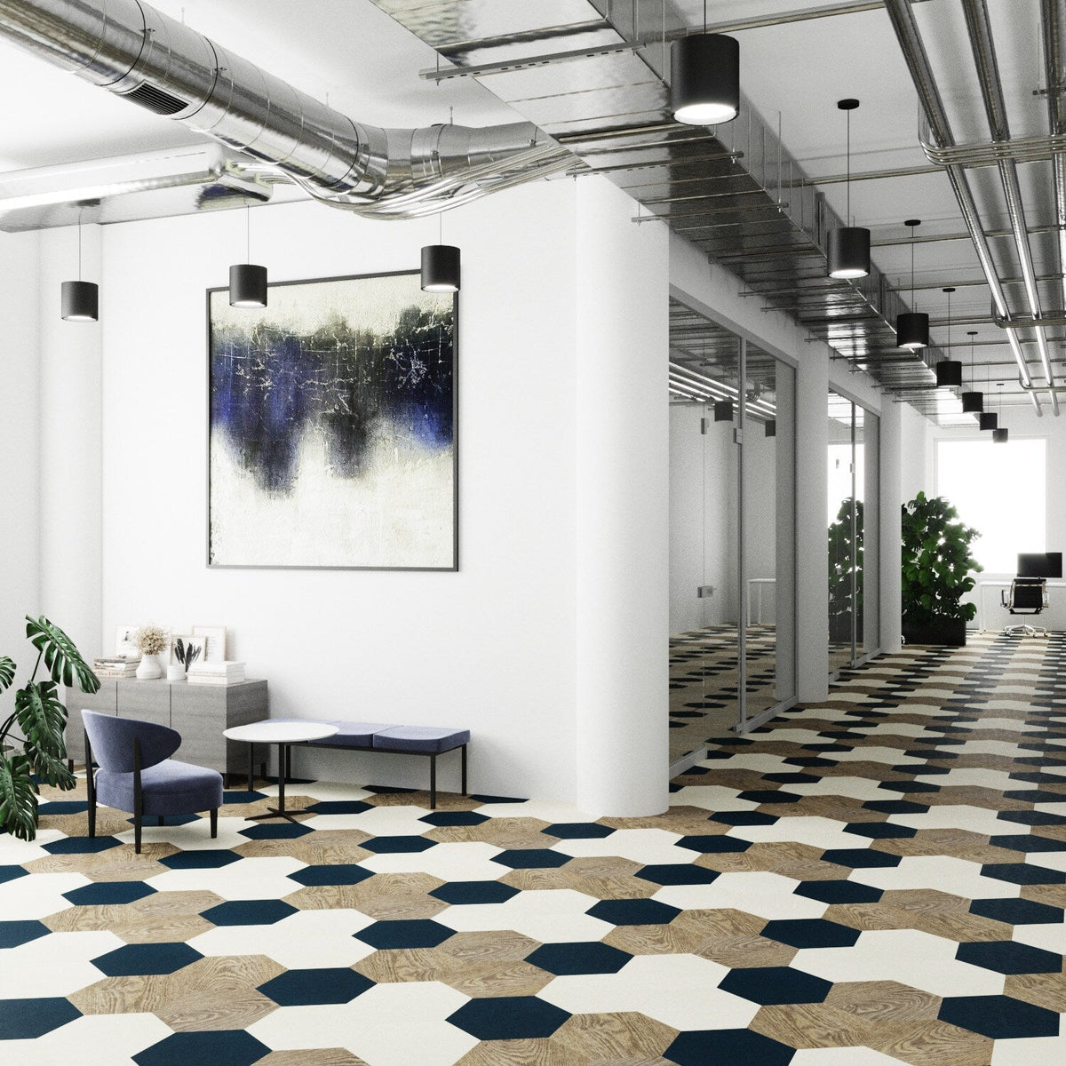 Lucida USA Heritage Oak Brown Wood Look 28-mil x 9-in W x 10-in L Waterproof Glue Down Luxury Vinyl Tile Flooring (12.25-sq ft/ Carton)