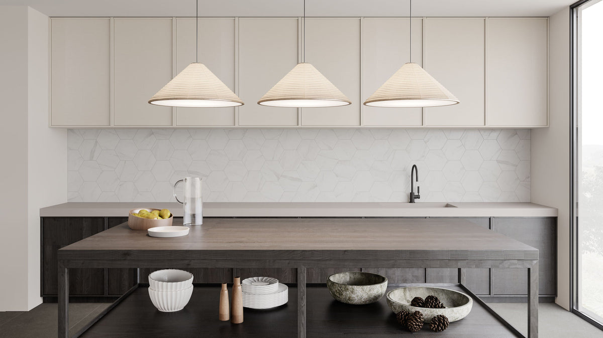 Satori Regent Carrara Nevoso 8-in x 10-in Matte Porcelain Hexagon Floor and Wall Tile (0.44-sq. ft/ Piece)