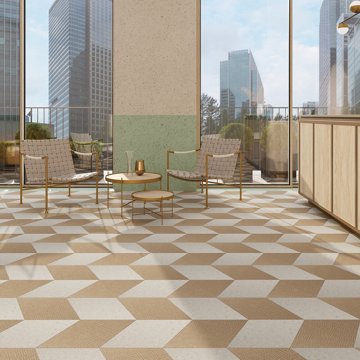 Lucida USA Basketweave Brown Patterned Look 28-mil x 10-in W x 16-in L Waterproof Glue Down Luxury Vinyl Tile Flooring (15.15-sq ft/ Carton)