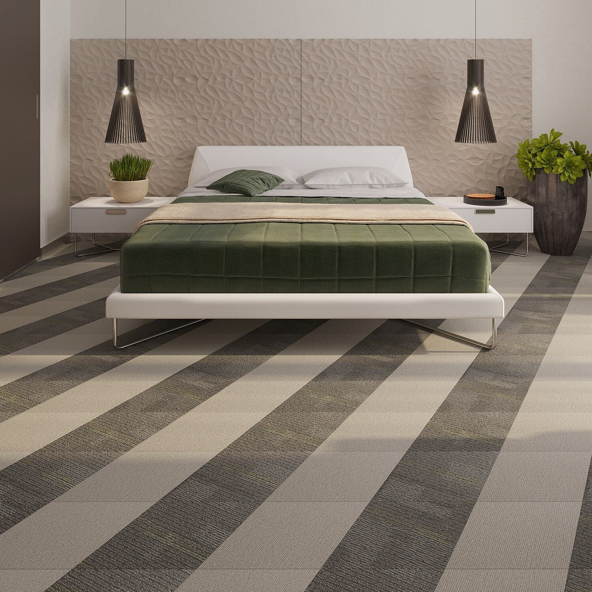 Lucida USA Seashell Braid Brown Patterned Look 28-mil x 10-in W x 16-in L Waterproof Glue Down Luxury Vinyl Tile Flooring (15.15-sq ft/ Carton)