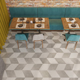 Lucida USA Ivory Rock Off-white Stone Look 28-mil x 10-in W x 16-in L Waterproof Glue Down Luxury Vinyl Tile Flooring (15.15-sq ft/ Carton)