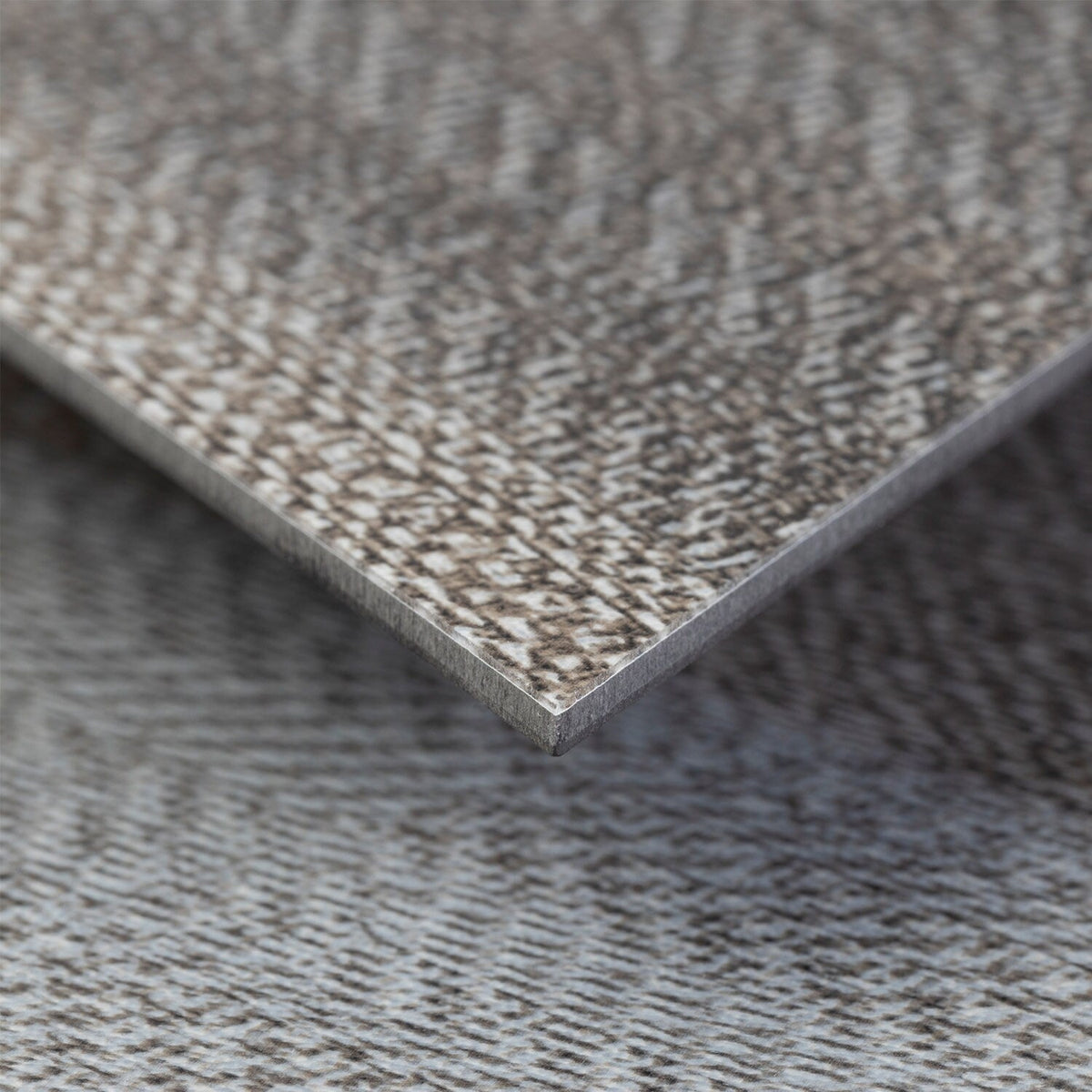 Lucida USA Sahara Braid Gray Patterned Look 28-mil x 10-in W x 16-in L Waterproof Glue Down Luxury Vinyl Tile Flooring (15.15-sq ft/ Carton)
