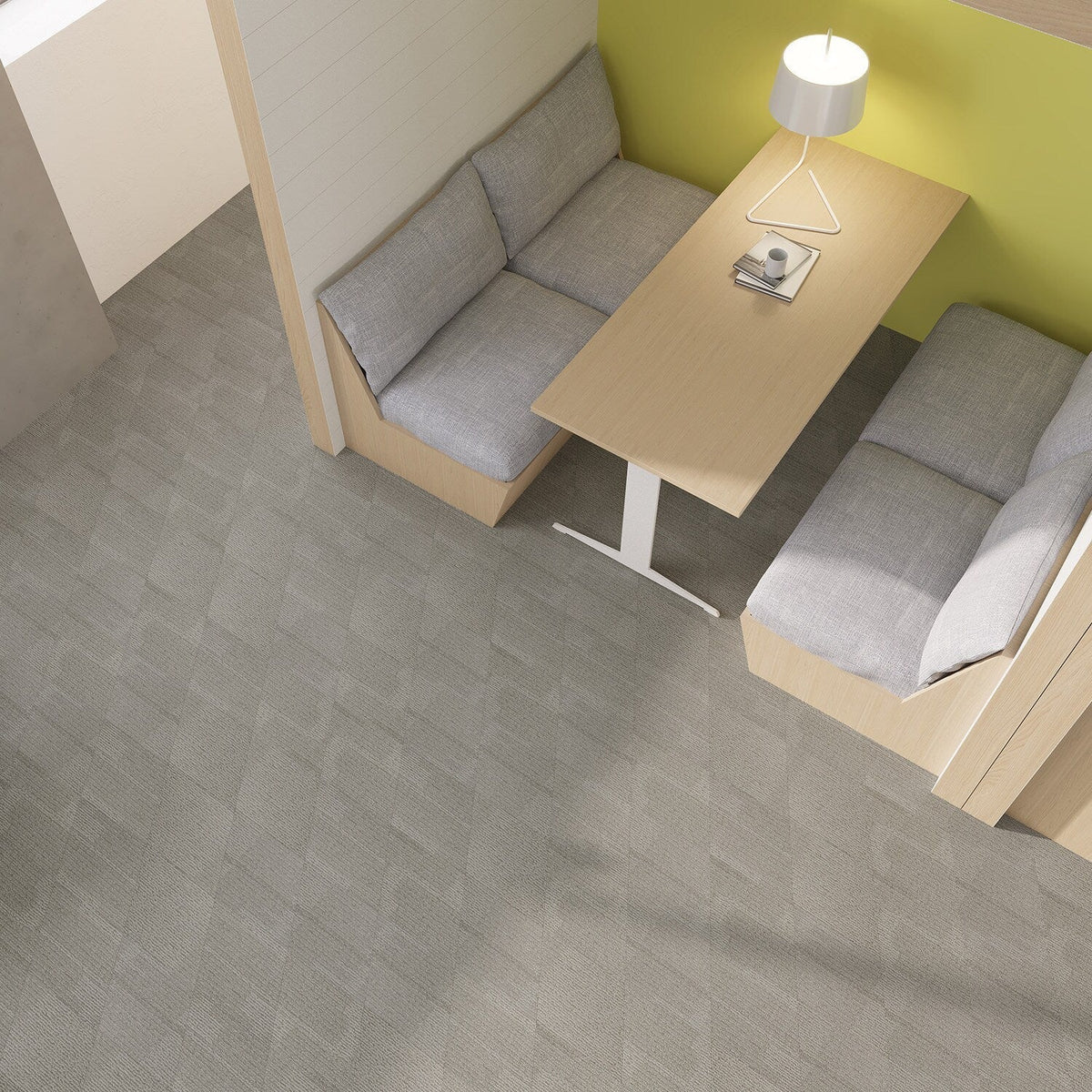 Lucida USA Fleece Braid Gray Patterned Look 28-mil x 10-in W x 16-in L Waterproof Glue Down Luxury Vinyl Tile Flooring (15.15-sq ft/ Carton)
