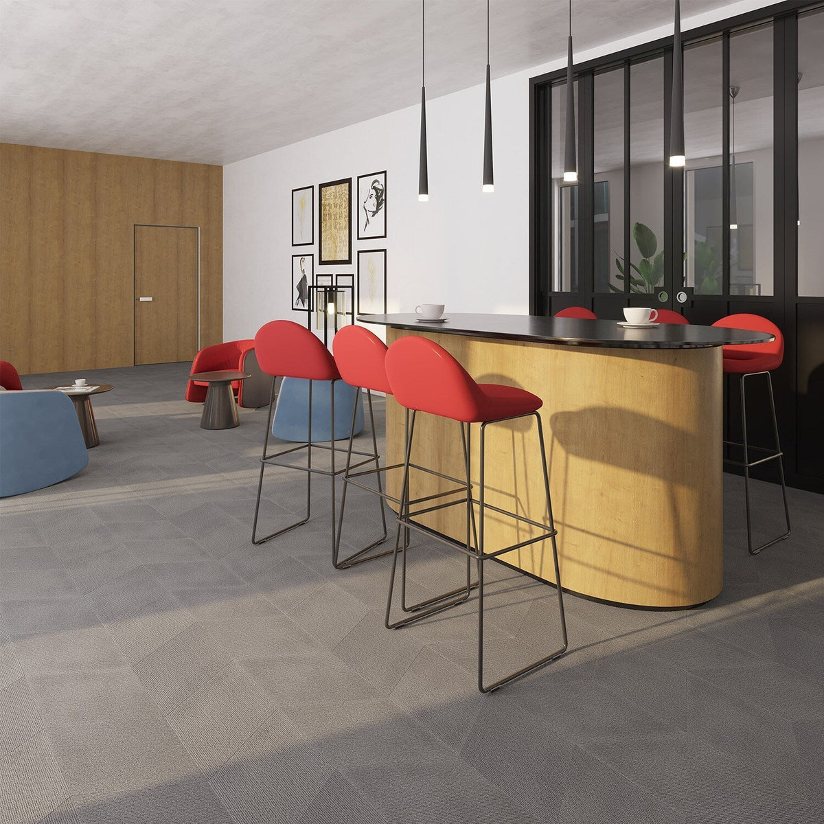 Lucida USA Pumice Braid Gray Patterned Look 28-mil x 10-in W x 16-in L Waterproof Glue Down Luxury Vinyl Tile Flooring (15.15-sq ft/ Carton)