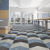 Lucida USA Moody Sky Blue Stone Look 28-mil x 10-in W x 16-in L Waterproof Glue Down Luxury Vinyl Tile Flooring (15.15-sq ft/ Carton)