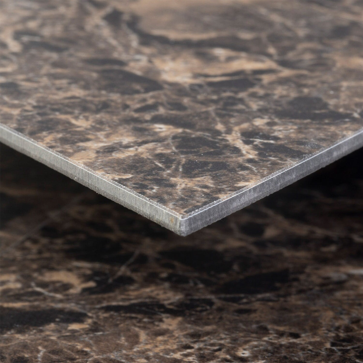 Lucida USA Smoke Stone Brown Stone Look 28-mil x 10-in W x 16-in L Waterproof Glue Down Luxury Vinyl Tile Flooring (15.15-sq ft/ Carton)