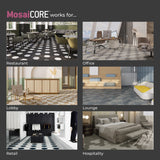 Lucida USA Sahara Braid Gray Patterned Look 28-mil x 10-in W x 16-in L Waterproof Glue Down Luxury Vinyl Tile Flooring (15.15-sq ft/ Carton)