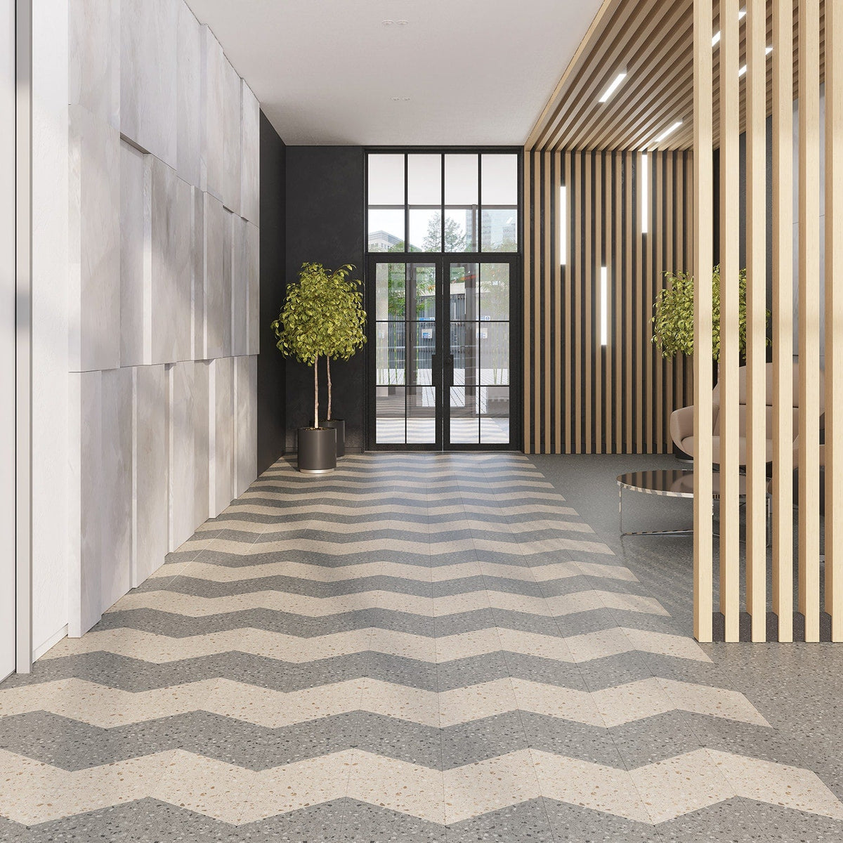 Lucida USA MosaiCore Alpine Rock 10-in x 10-in Waterproof Luxury Vinyl Tile Flooring (15.15-sq ft Carton)