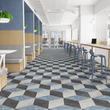 Lucida USA Moody Sky Blue Stone Look 28-mil x 10-in W x 16-in L Waterproof Glue Down Luxury Vinyl Tile Flooring (15.15-sq ft/ Carton)