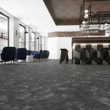 Lucida USA Mineral Gray Stone Look 28-mil x 10-in W x 16-in L Waterproof Glue Down Luxury Vinyl Tile Flooring (15.15-sq ft/ Carton)