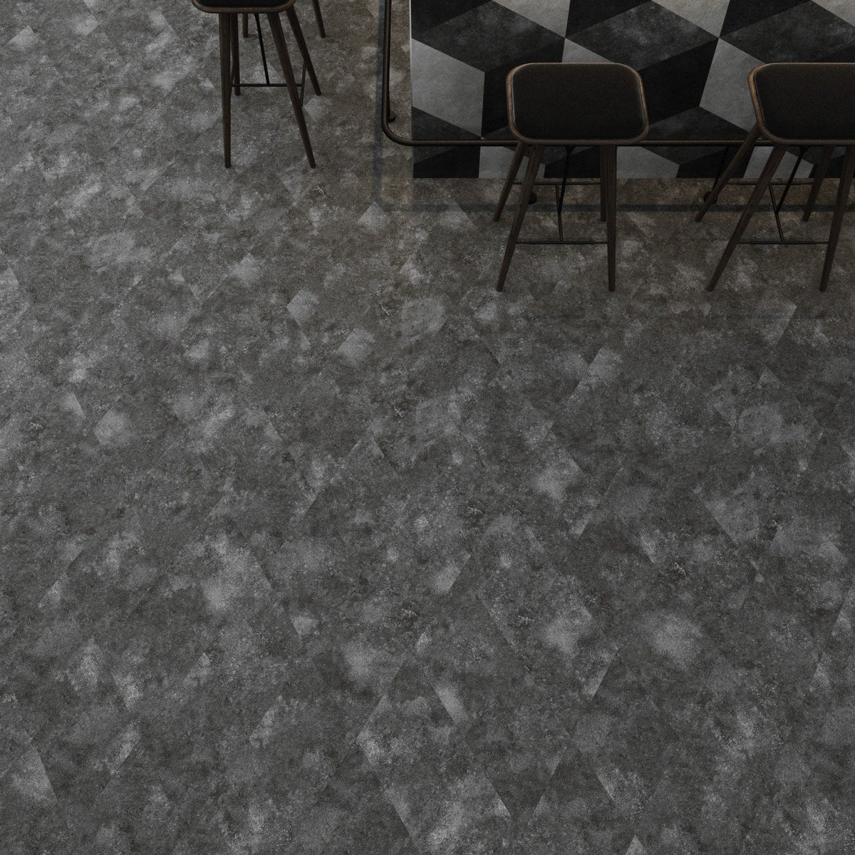Lucida USA Mineral Gray Stone Look 28-mil x 10-in W x 16-in L Waterproof Glue Down Luxury Vinyl Tile Flooring (15.15-sq ft/ Carton)