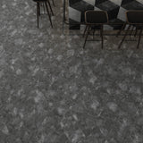 Lucida USA Mineral Gray Stone Look 28-mil x 10-in W x 16-in L Waterproof Glue Down Luxury Vinyl Tile Flooring (15.15-sq ft/ Carton)
