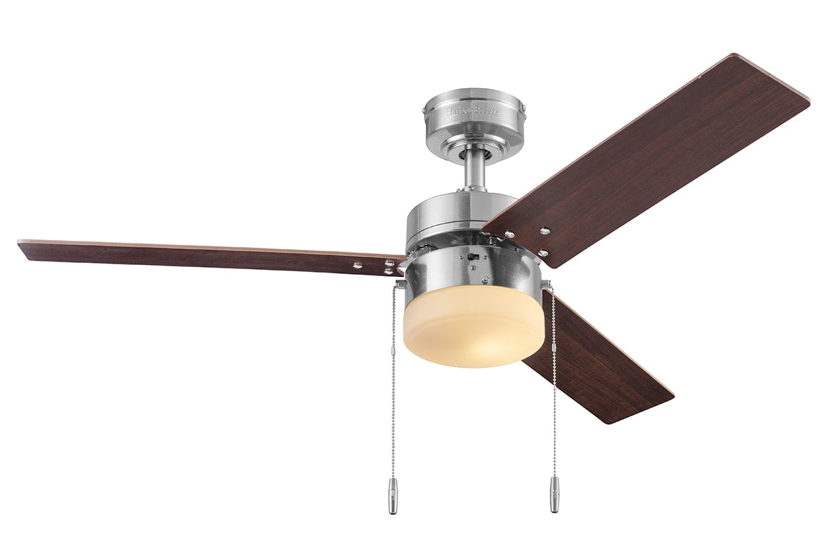 Harbor Breeze Vue 44-in Nickel LED Indoor Ceiling Fan (3-Blade)