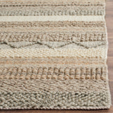 Safavieh Natura Denali 9 x 12 Beige Indoor Stripe Coastal Handcrafted Wool Area Rug
