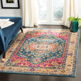 Safavieh Madison Pietra 5 x 8 Blue/Multi Indoor Floral/Botanical Oriental Area Rug