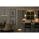 Progress Lighting League 5-Light Matte Black Farmhouse Chandelier
