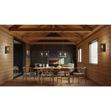 Progress Lighting Briarwood 4-Light Black Farmhouse Chandelier