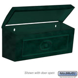 Surface Mounted Townhouse Mailbox in Green