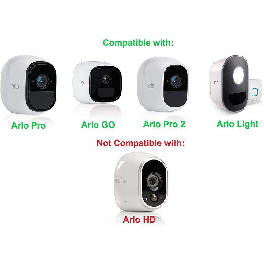 Arlo Pro, Pro 2 and GO Outdoor Weatherproof Charger - 16 ft. Quick Charge 3.0 Power Adapter for Cameras (Black) - Super Arbor
