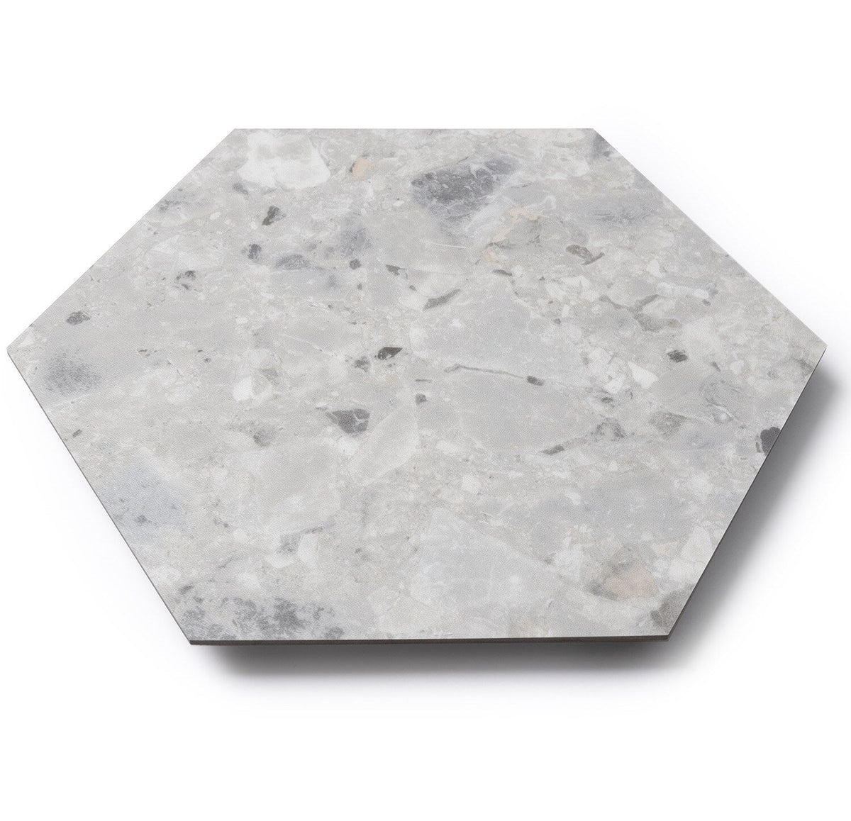 Lucida USA Bone Quartz Gray Stone Look 28-mil x 9-in W x 10-in L Waterproof Glue Down Luxury Vinyl Tile Flooring (12.25-sq ft/ Carton)