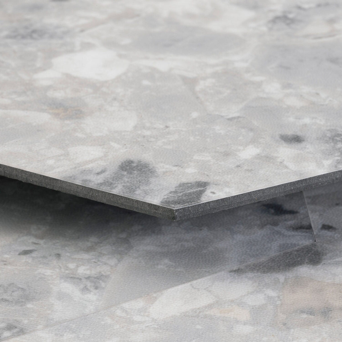 Lucida USA Bone Quartz Gray Stone Look 28-mil x 9-in W x 10-in L Waterproof Glue Down Luxury Vinyl Tile Flooring (12.25-sq ft/ Carton)