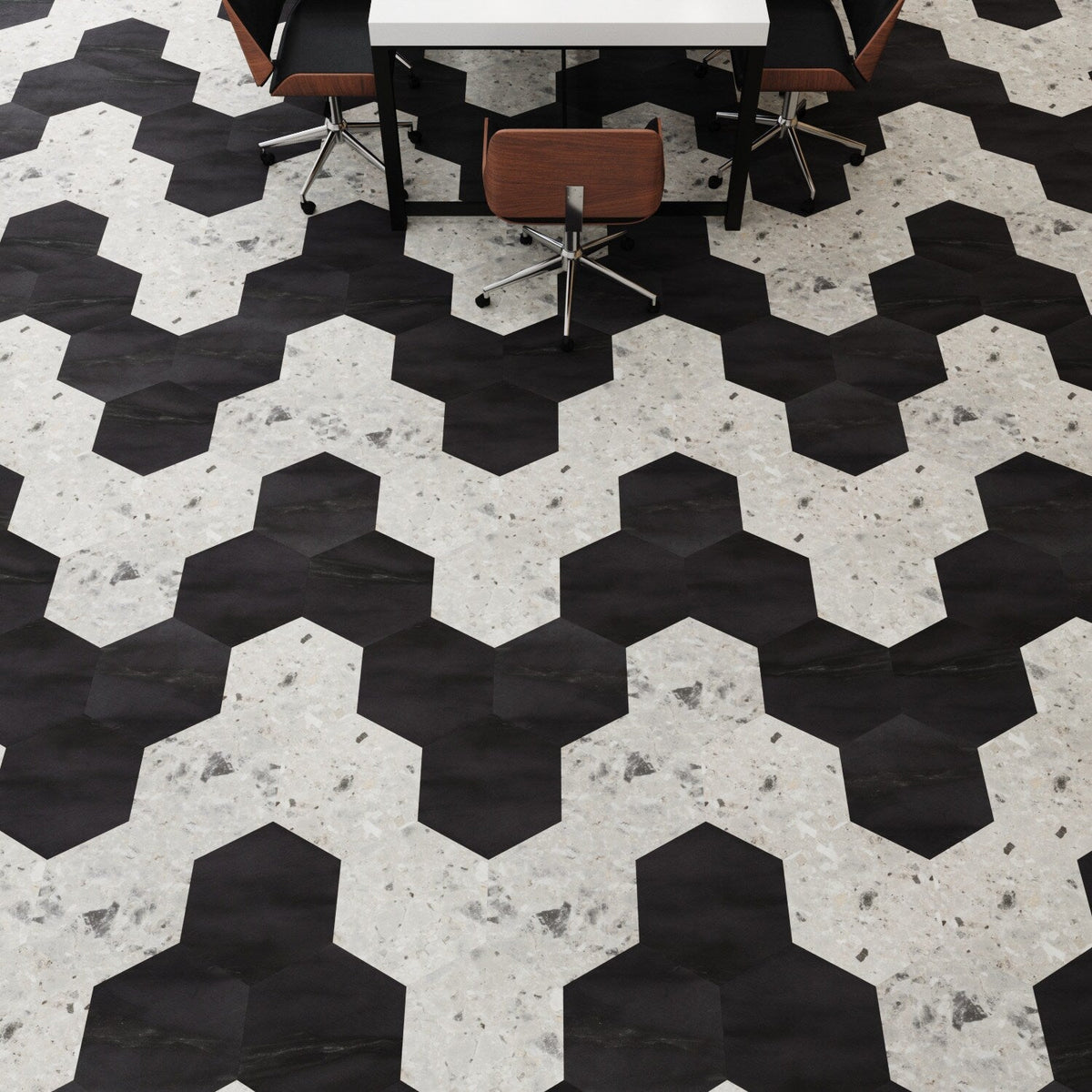 Lucida USA Bone Quartz Gray Stone Look 28-mil x 9-in W x 10-in L Waterproof Glue Down Luxury Vinyl Tile Flooring (12.25-sq ft/ Carton)