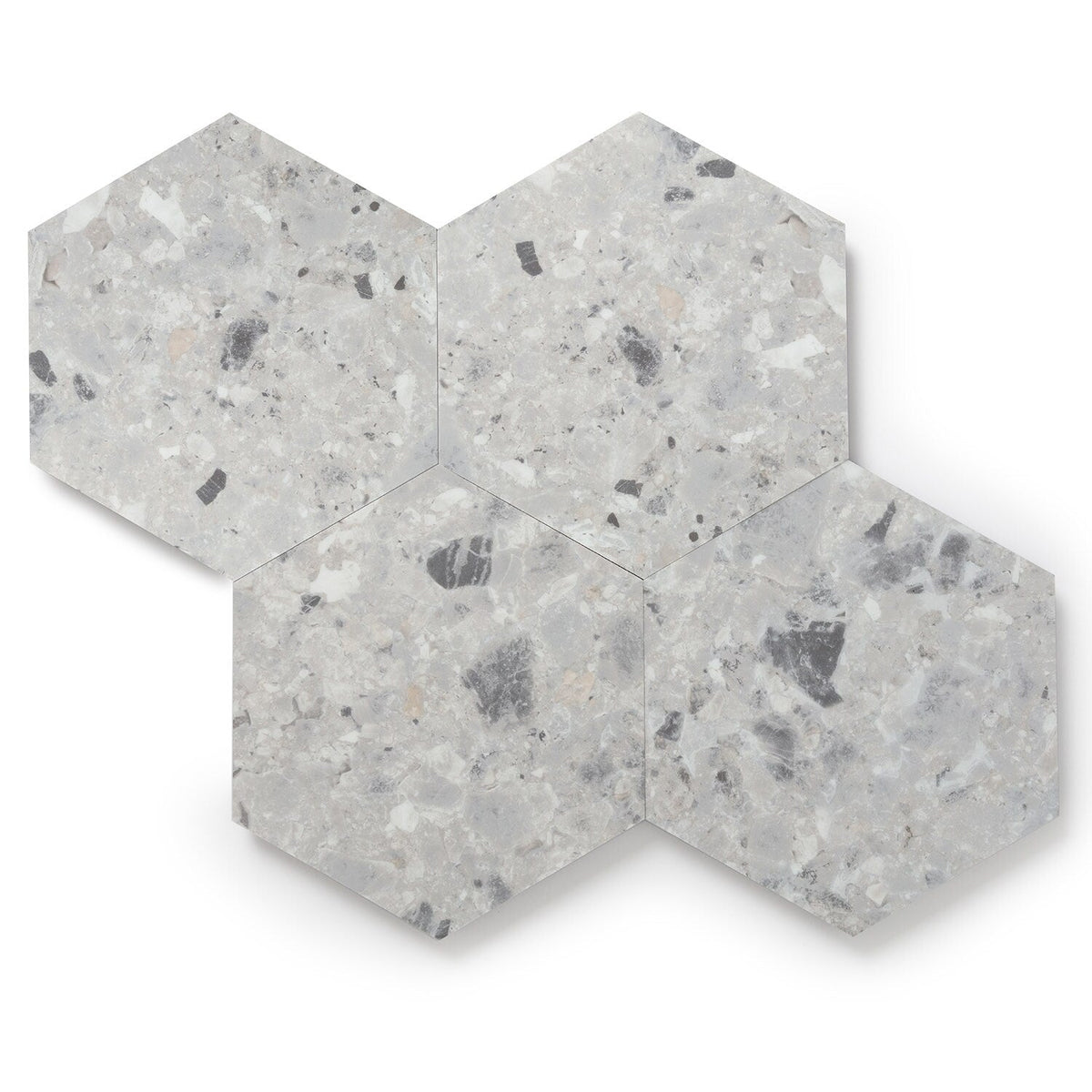 Lucida USA Bone Quartz Gray Stone Look 28-mil x 9-in W x 10-in L Waterproof Glue Down Luxury Vinyl Tile Flooring (12.25-sq ft/ Carton)