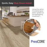 Lucida USA PresCore Weathered Gray 12-mil x 6-in W x 36-in L Waterproof Glue Down Luxury Vinyl Plank Flooring (54-sq ft/ Carton)