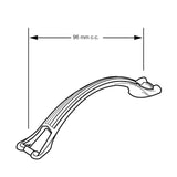 Richelieu Provence 3-3/4-in (96mm) Center to Center Pewter Arch Handle Drawer Pull