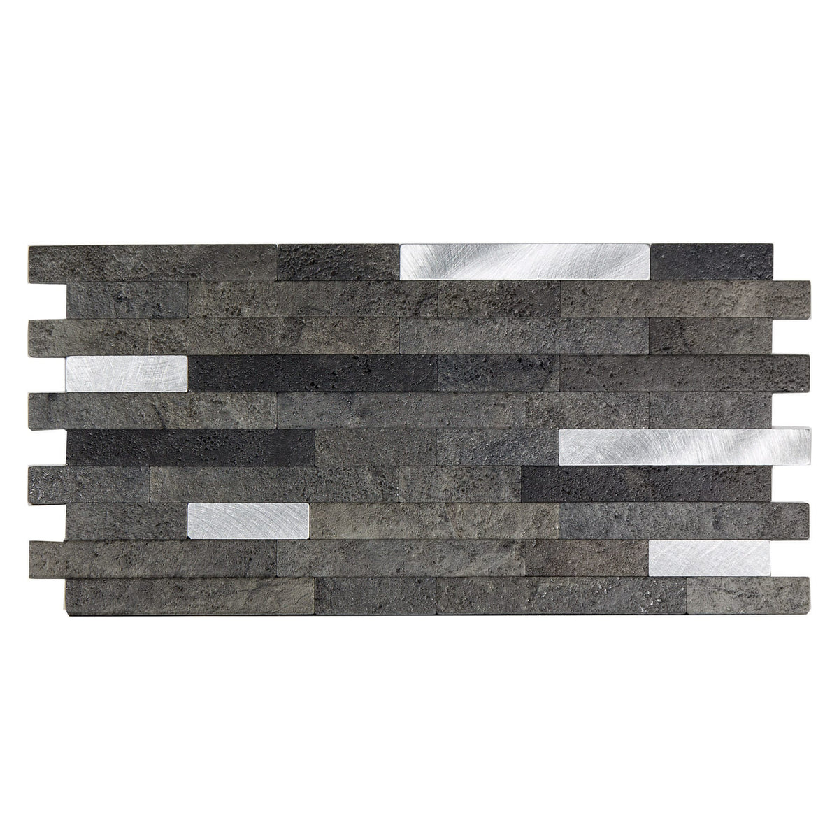 Aspect Collage Collage Oyster 12-in x 12-in Multi-finish PVC Peel and stick Wall Tile product image