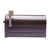 Mapleton Post Mount Mailbox Rubbed Bronze with Premium Champagne Flag - Super Arbor