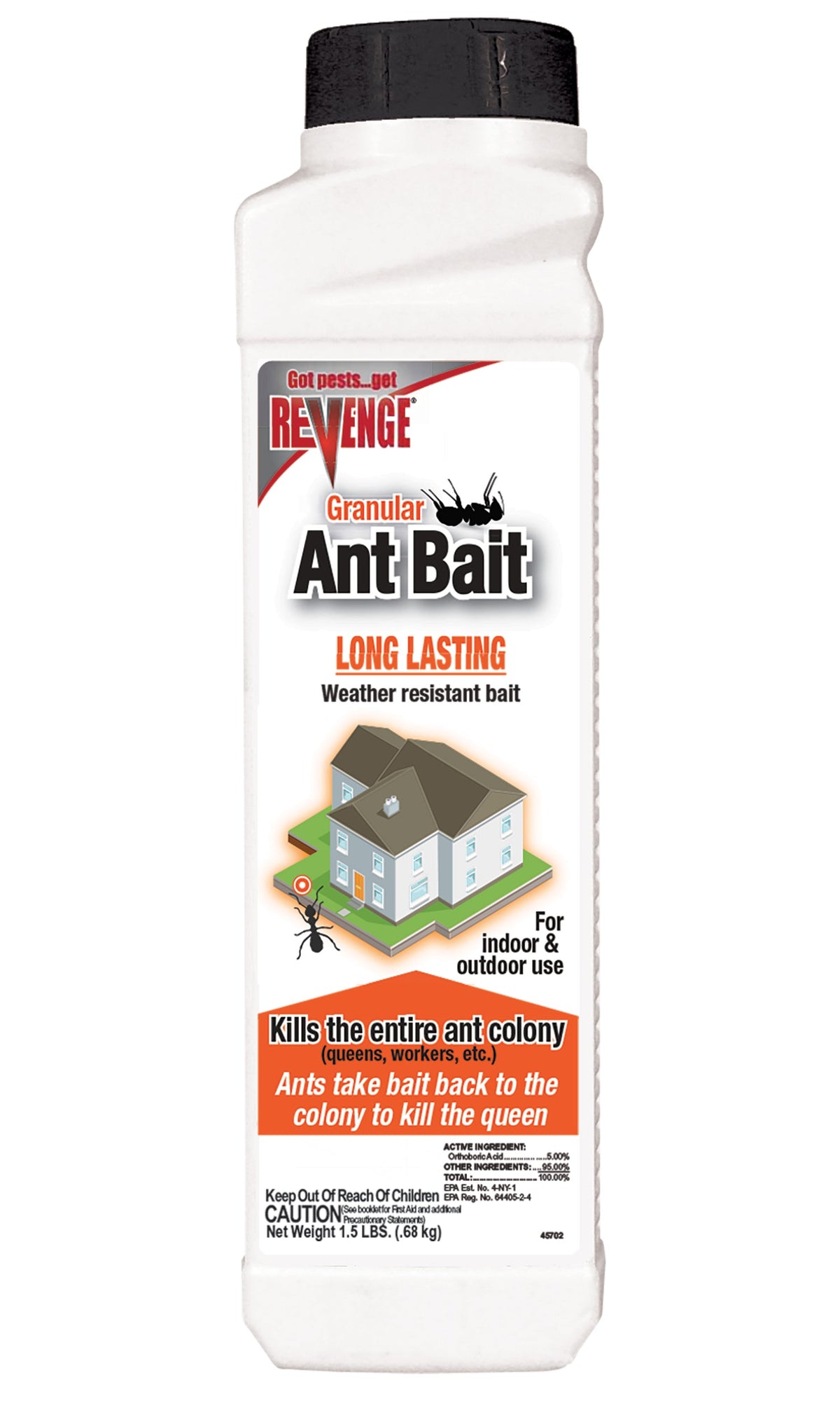 Bonide Revenge Granular Ant Bait, 1.5 lb Shaker