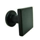 SoHo 1 in. Matte Black Square Cabinet Knob (10-Pack) - Super Arbor
