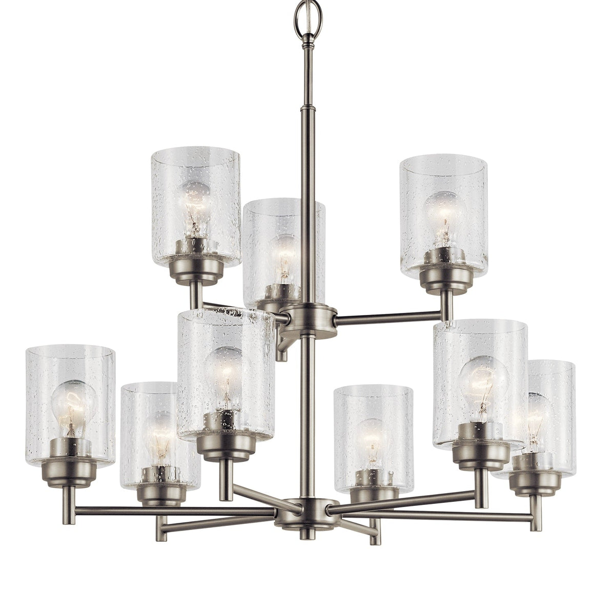 Kichler Winslow 9-Light Brushed Nickel Modern/Contemporary Chandelier