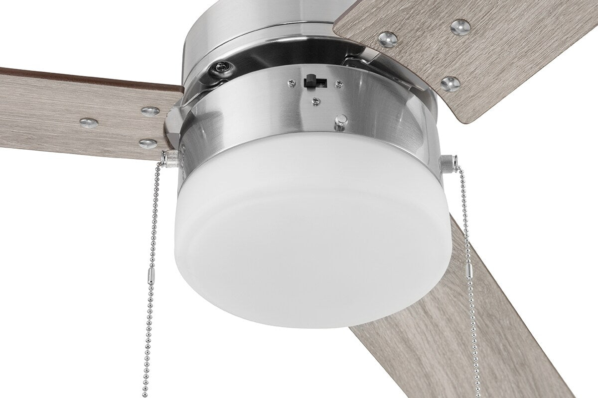 Harbor Breeze Vue 44-in Nickel LED Indoor Ceiling Fan (3-Blade)