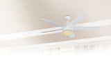 Harbor Breeze Newbern 52-in White Indoor Ceiling Fan with Light (5-Blade)