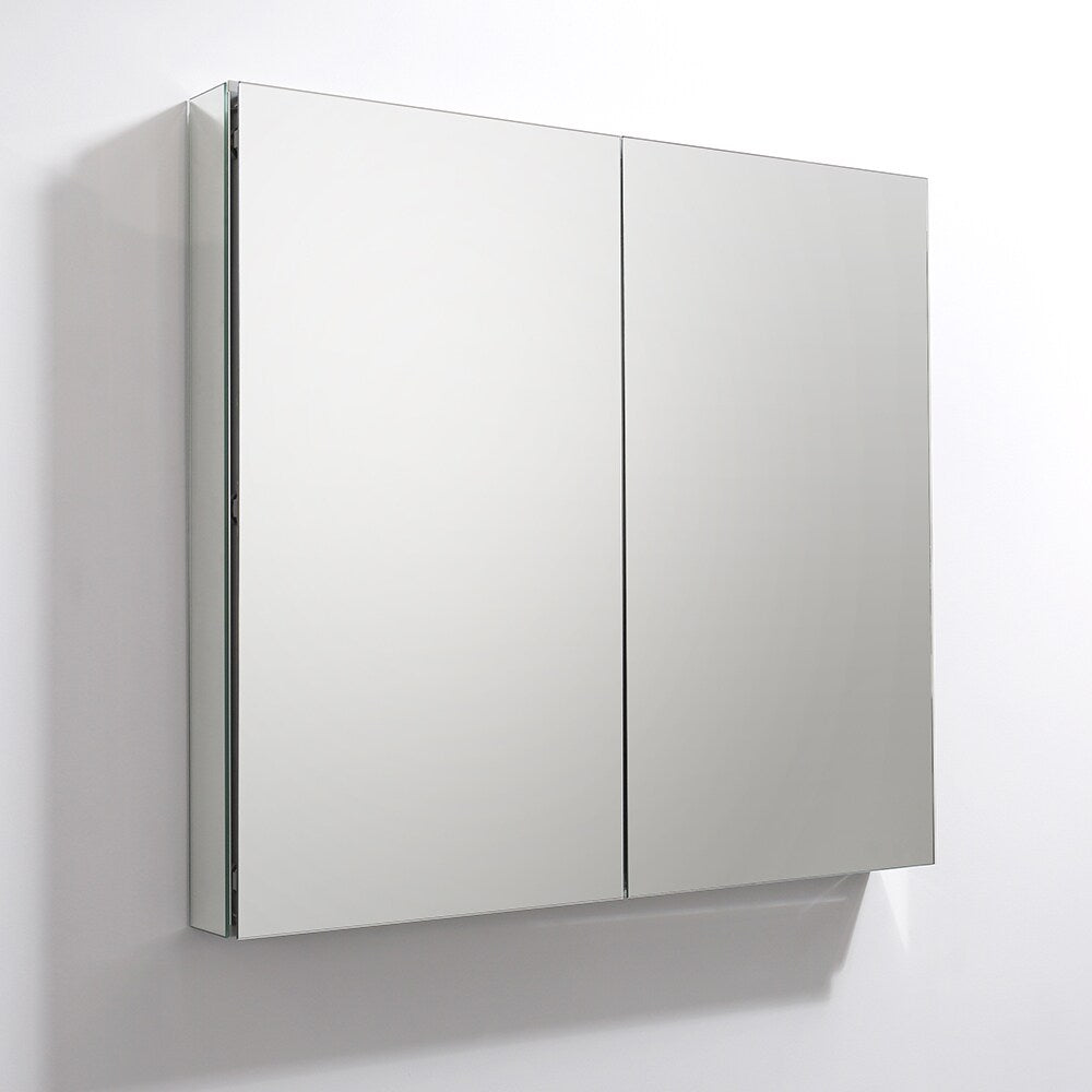 Fresca 40-in x 36-in Surface/Recessed Mount Mirror Medicine Cabinet